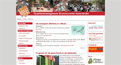 Desktop Screenshot of brunnenviertel-ackerstrasse.de